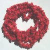 36 inch strand of Dyed Red Howlite Chips
